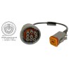 Caterpillar Round 9-pin Adaptor Cable-Yacht Devices-CATERPIL-D9-SeaElec.fr 