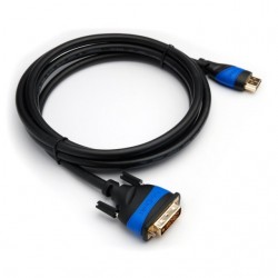 Câble HDMI 2.0 - DVI 1.5m Câble 24+1 grande vitesse (1080p Full HD 3D) Seatronic IPEHDVI015