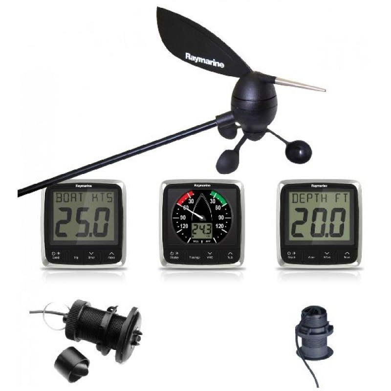 Pack i50 & i60 Vent, Vitesse, Prof. - 3 x Insts, sonde et capteurs (E70058, E70059, E70061, E26031, M78713-PZ, et E22078)Raymari Pack i50 & i60 Vent, Vitesse, Prof. - 3 x Insts, sonde et capteurs (E70058, E70059, E70061, E26031, M78713-PZ, et E22078)Raymari