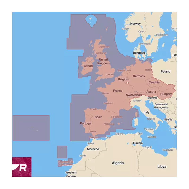 Cartographie Lighthouse Ouest Europe
