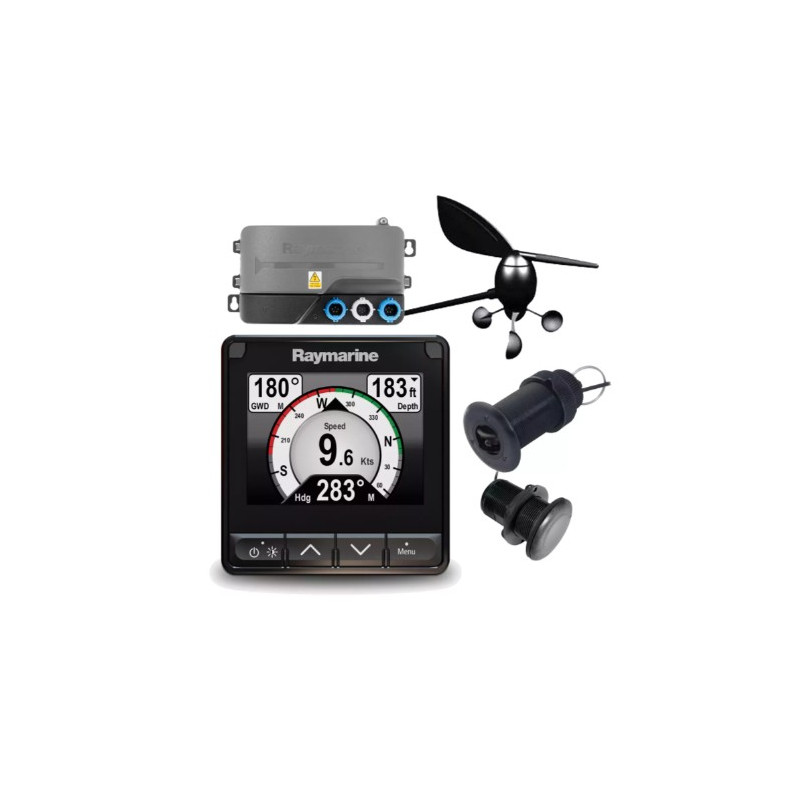 Pack système 70s - Wind & DST Twin XDCR RaymarineRAY/T70542SeaElec.fr